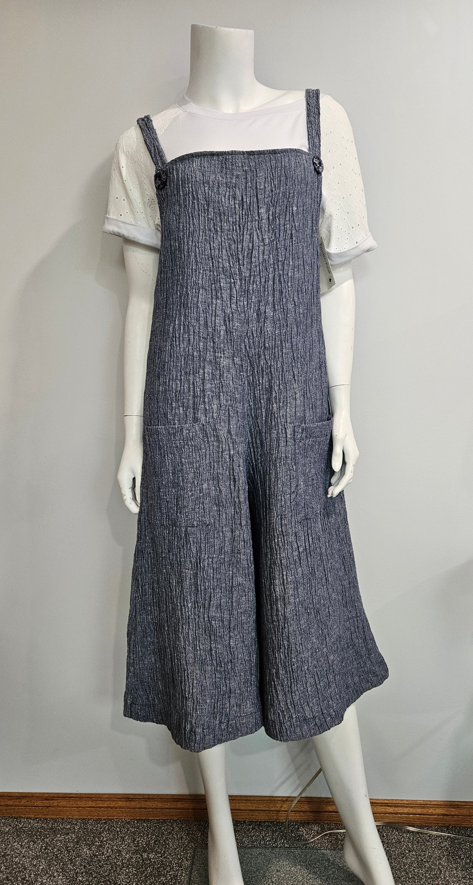 SS2512 – Linen Romper with Pockets