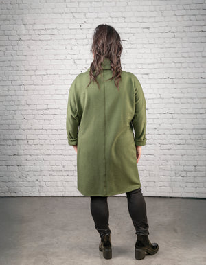 FW2603 - Bamboo Fleece Turtleneck Tunic with Pockets
