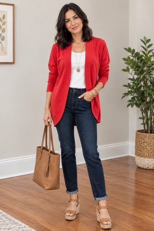 Bamboo Raglan Cardigan with Pockets
