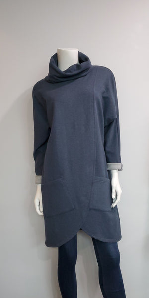 FW2512 - Bamboo Turtleneck Tunic with Pockets