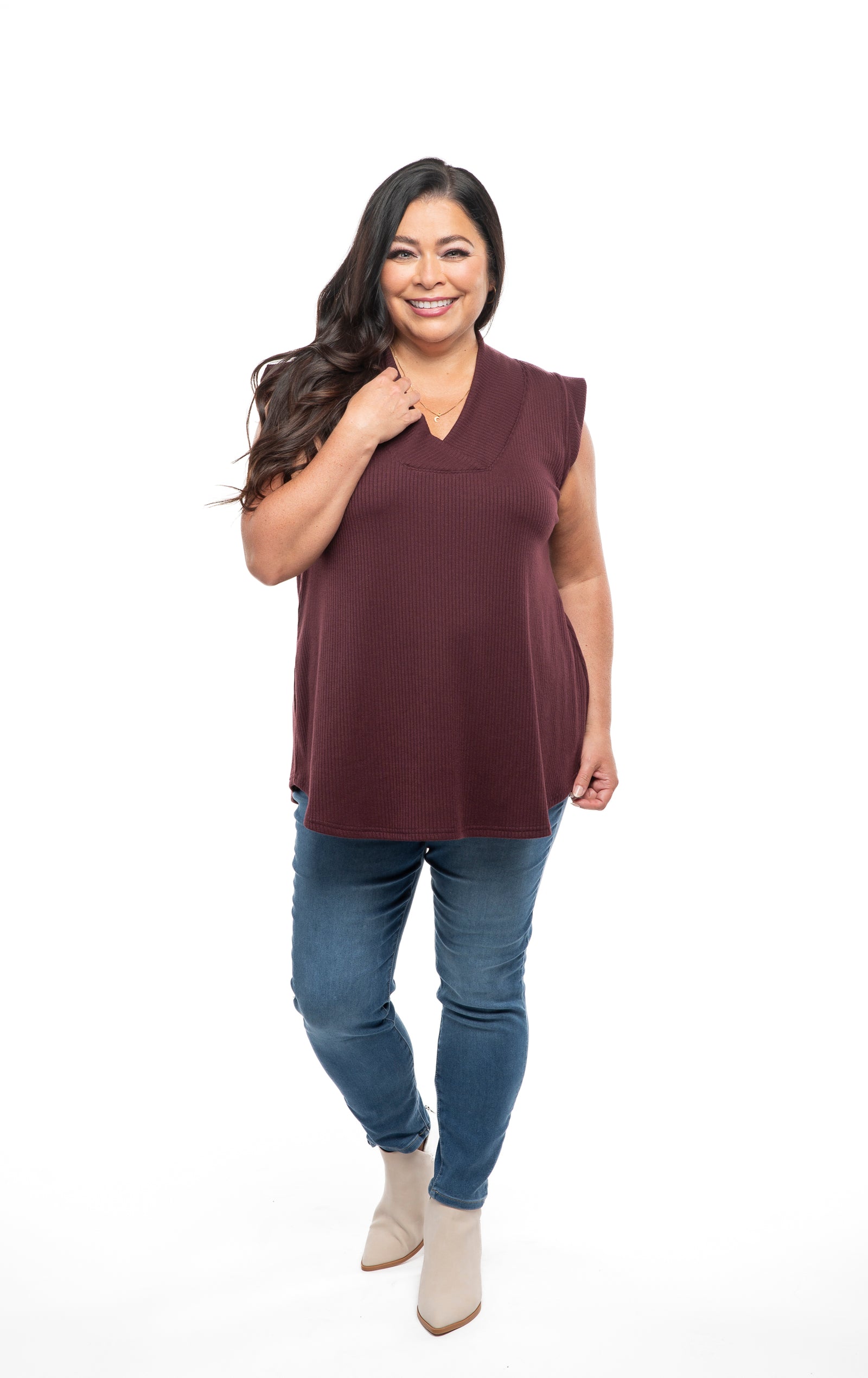 SS2513 - Rib Knit Shell