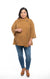 FW2508 - Mustard 3/4 Sleeve Cardigan with Pockets