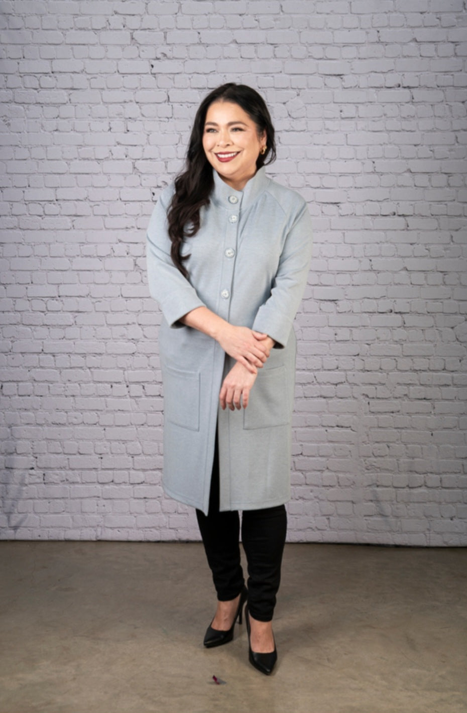 FW2612 - 3/4 Raglan Sleeve Cardigan with Pockets