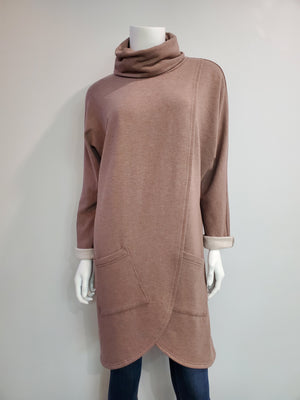 FW2512 - Bamboo Turtleneck Tunic with Pockets