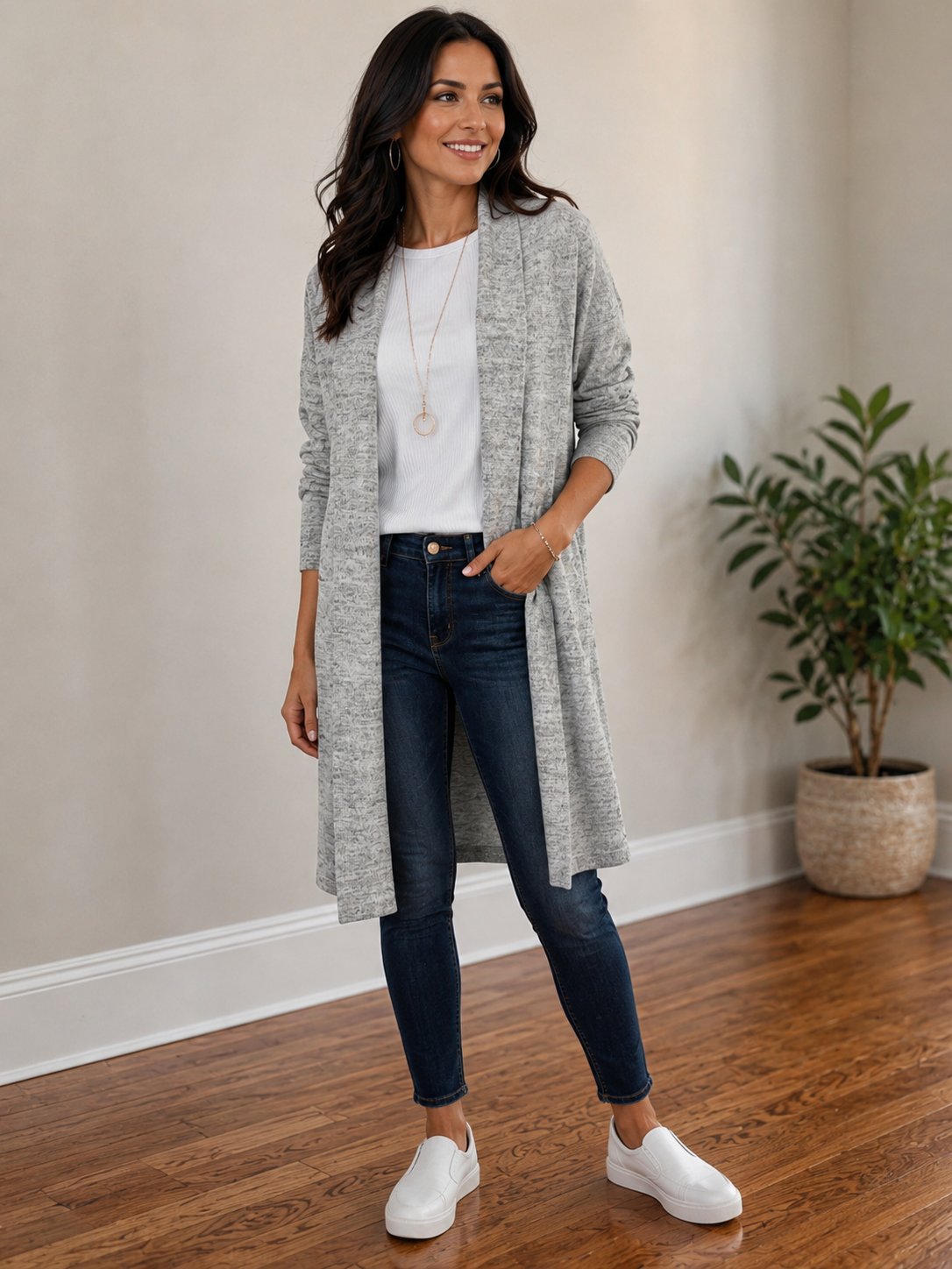 Open Cardigan with pockets