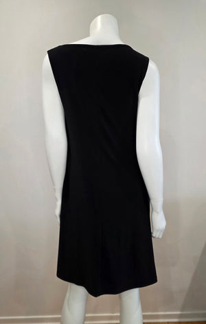 SS26-07- Reversible Black Floral Eyelet Dress