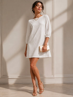 SS26-06-White Eyelet Dress