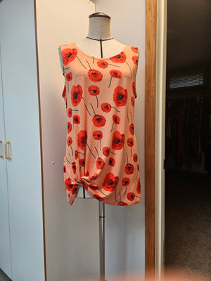 SS2505 - Modal Floral Knotted Dress