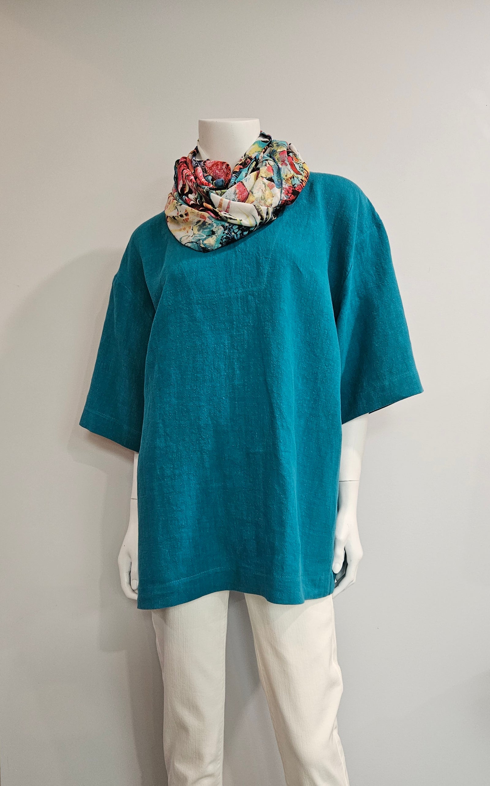 Linen Oversize Top