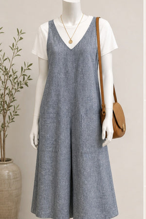 SS26-14-Hemp Jumpsuit with Pockets