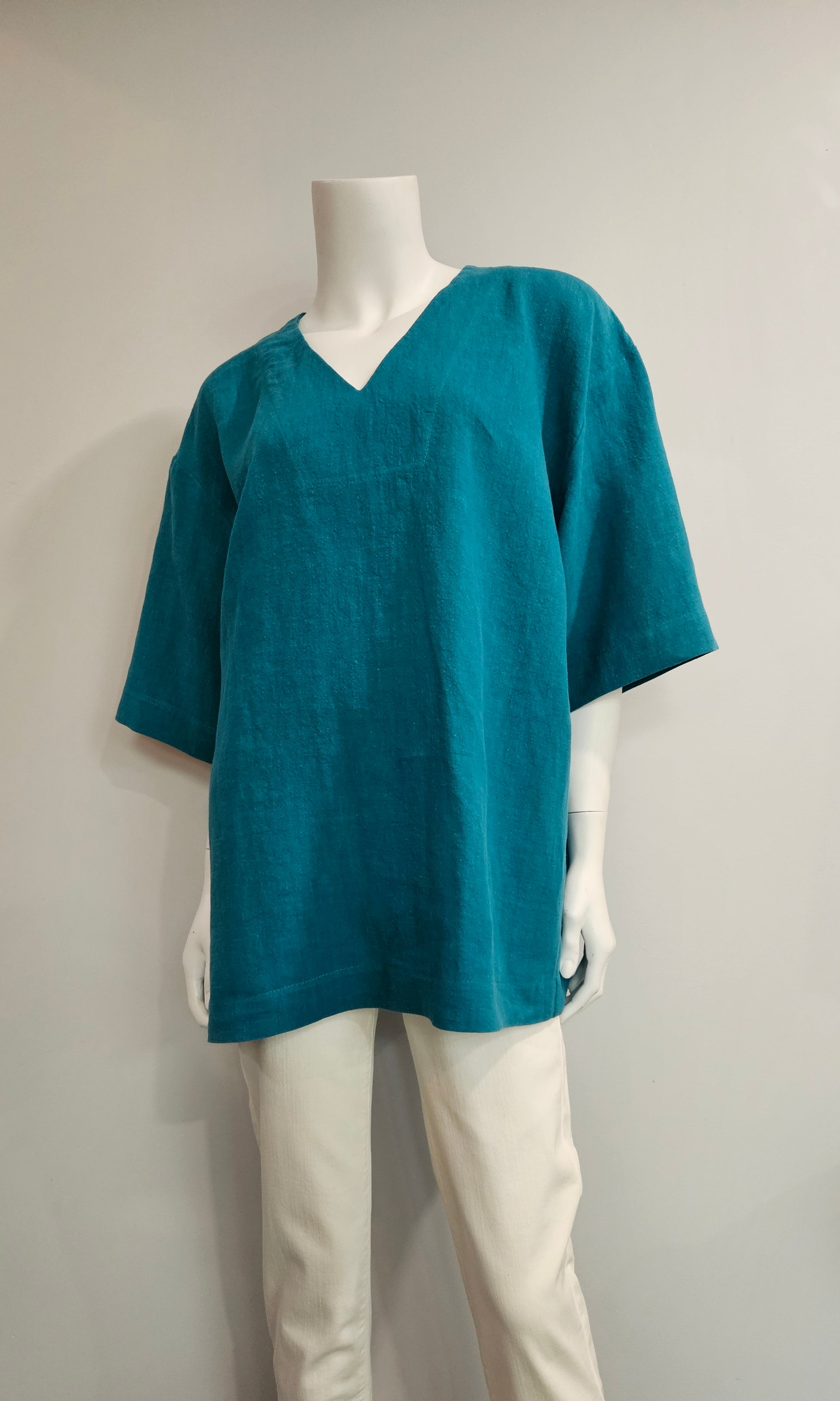Striped Linen Cardigan with Pockets | Amaranth Designs