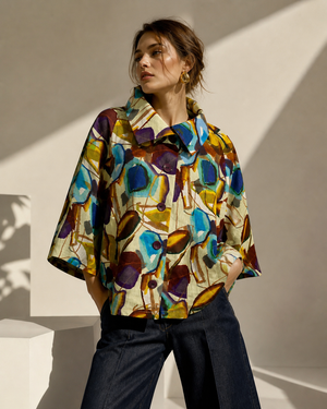 SS26-04-Ramie Blouse with Pockets