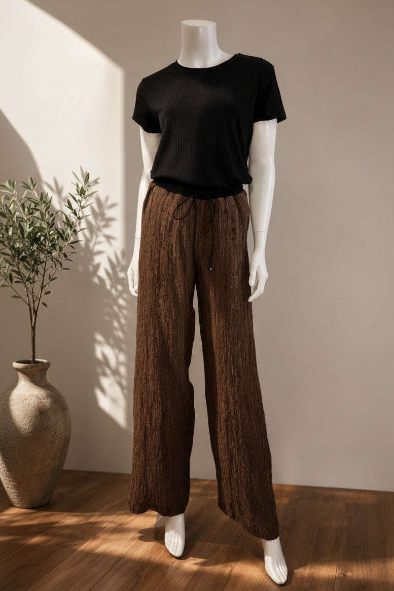 SS26-13-Crinkle Linen Pants with Pockets