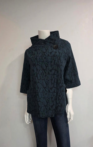 Linen/Cotton Swing Cardigan with Pockets