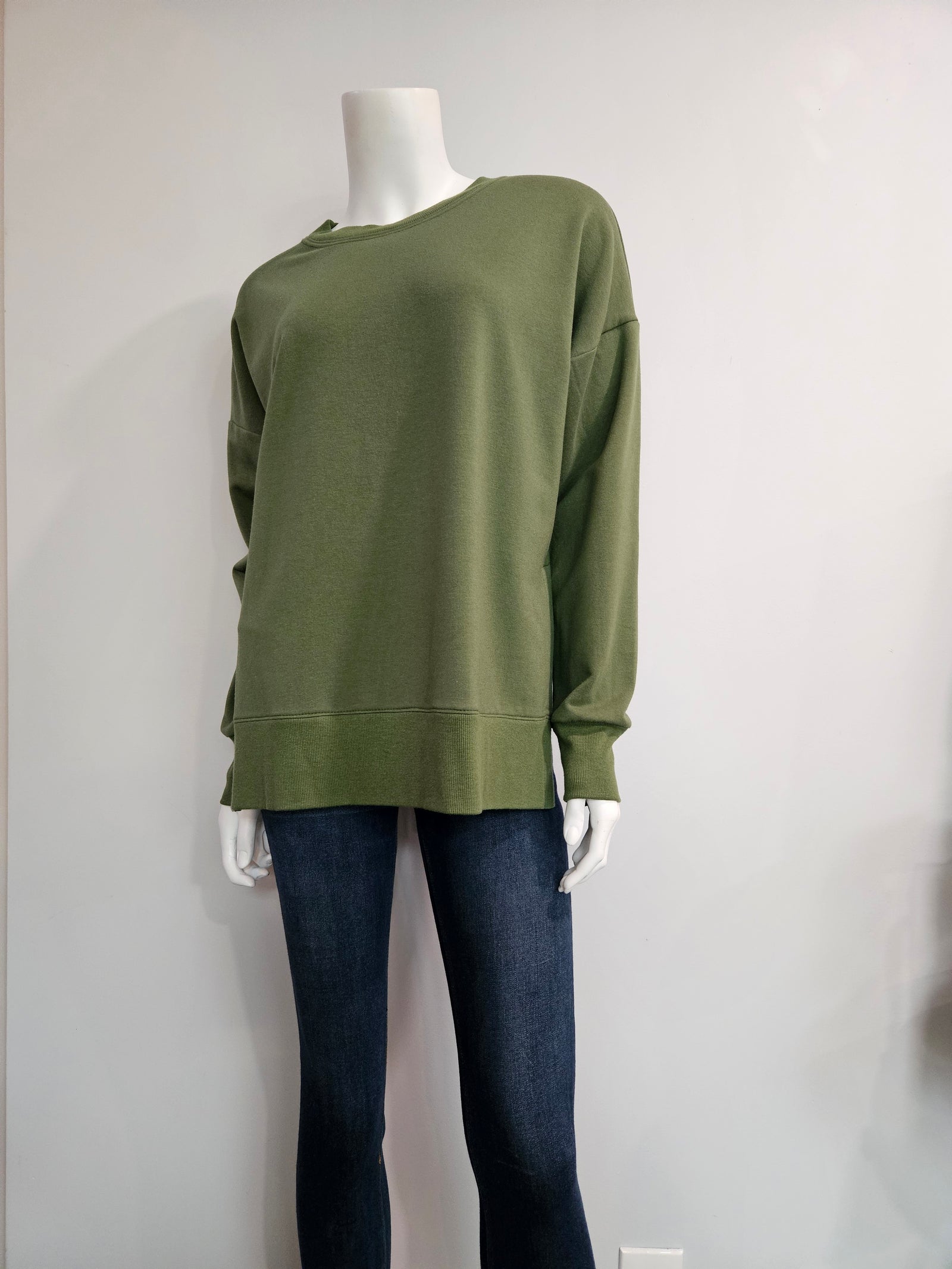 Fleece Drop Shoulder Sweatshirt