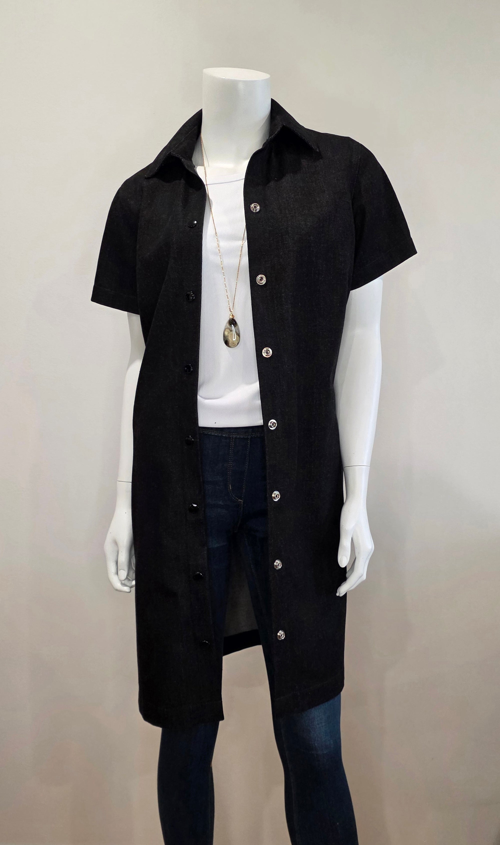 Denim Shirtdress with Pockets | Amaranth Designs